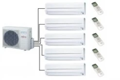 Fujitsu AOYG36KBTA5 Outdoor Unit - 5 Indoor Wall Units