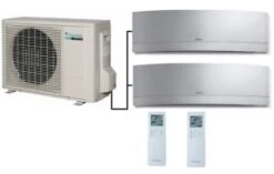 Daikin 2MXM50A Outdoor Unit - 2 Emura Indoor Units